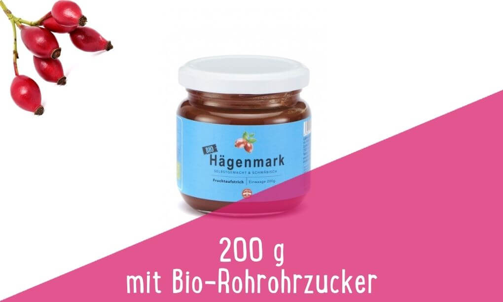 Hagebuttenmarmelade Hagebuttenmarmelade &amp;quot;Hägenmark&amp;quot; - 200 g Glas mit ...