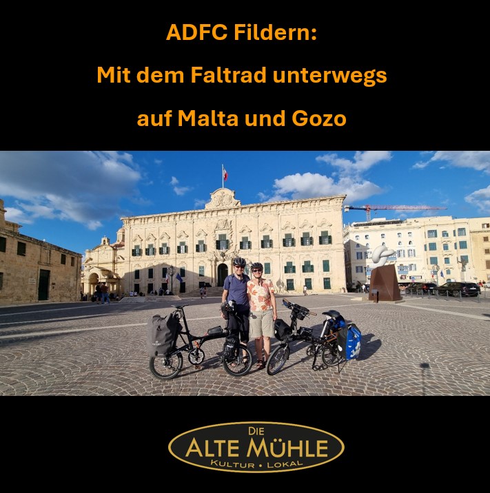 ADFC auf den Fildern: „Mit dem Faltrad unterwegs auf Malta und Gozo“