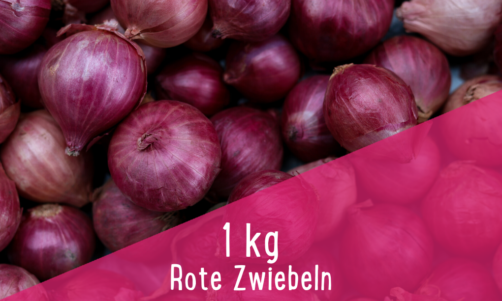 Zwiebeln verschiedene Sorten & Mengen Rote Zwiebeln 1kg foodtprint