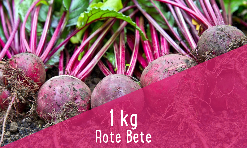 Rote-, Gelbe- und Ringelbete Rote Bete 1 kg - foodtprint Rote-, Gelbe- und Ringelbete Rote Bete 1 kg - foodtprint