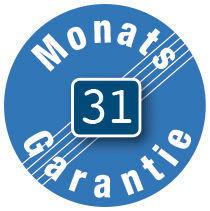 31 Monate Garantie Siegel