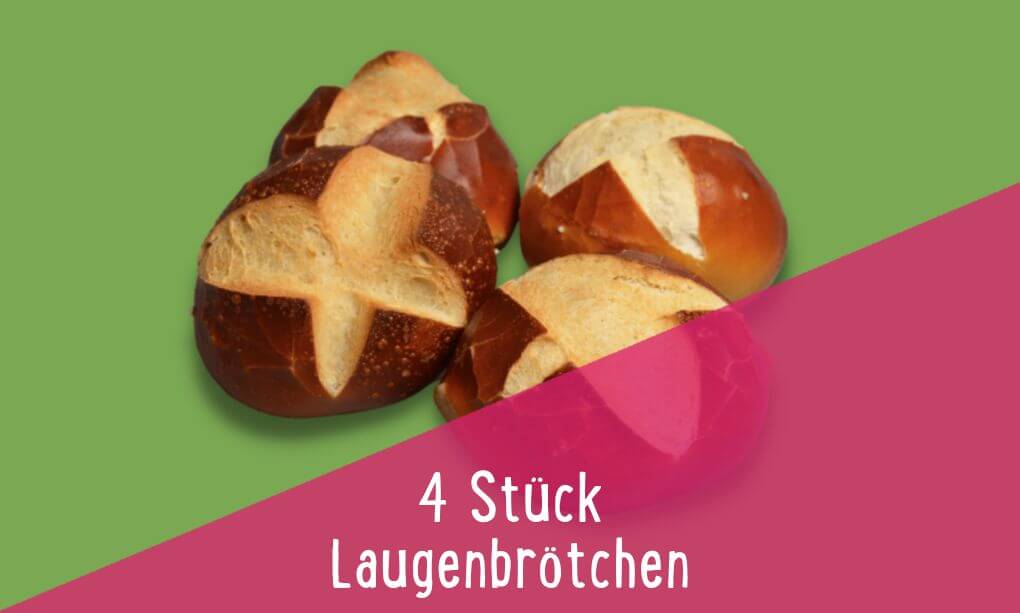 Brezeln &amp; Brötchen Laugenbrötchen - 4 Stück - foodtprint