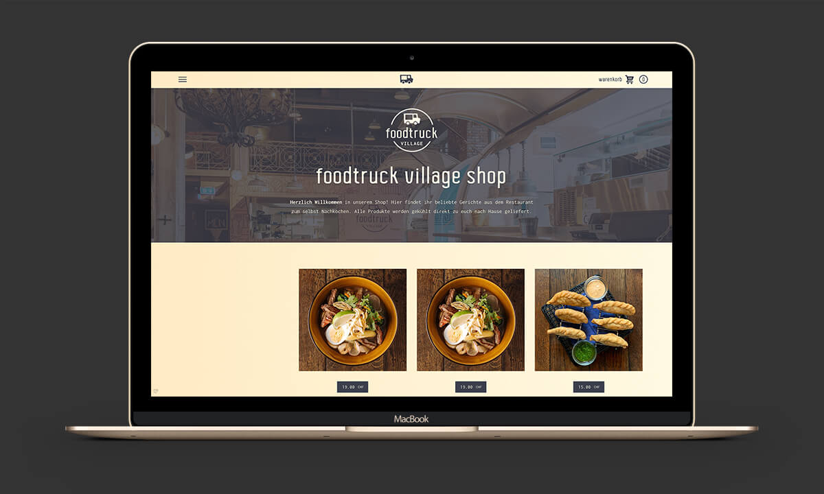 Foodtruck Village Shop Website