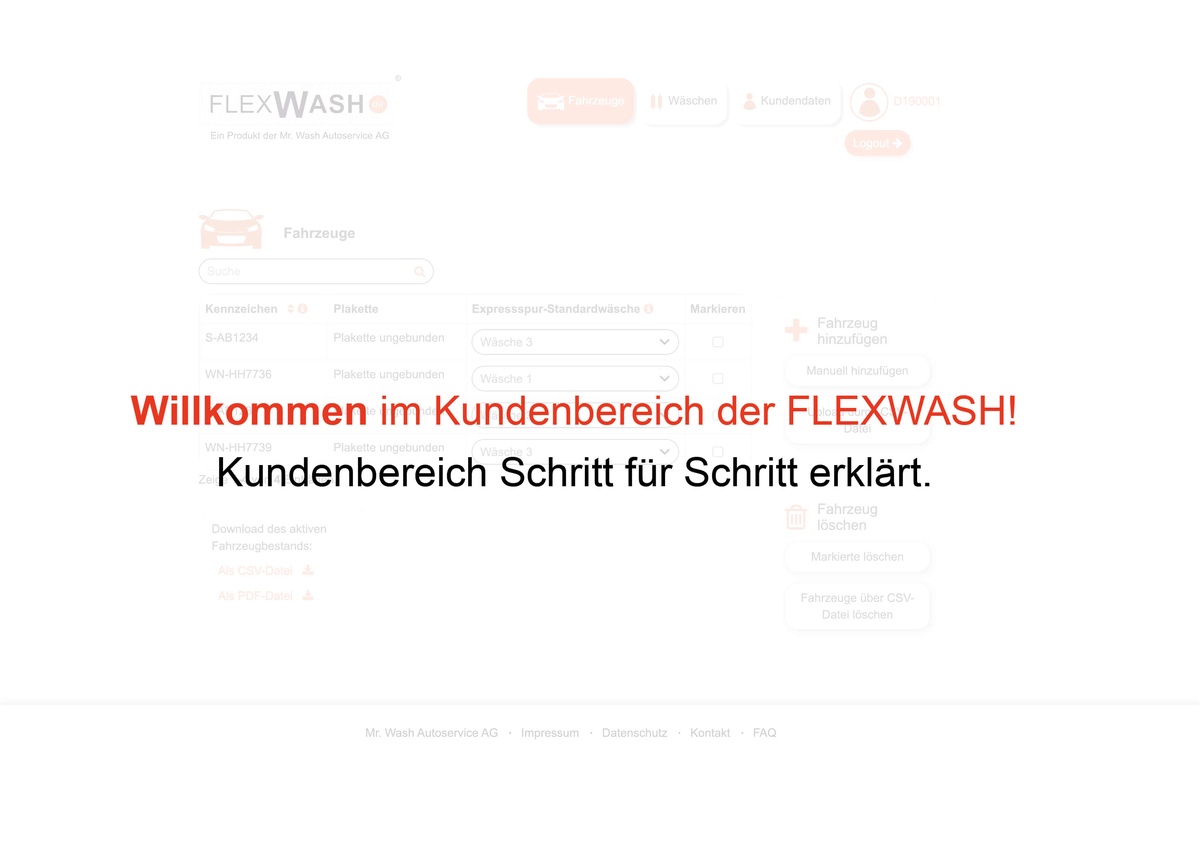 Einführung Flexwash