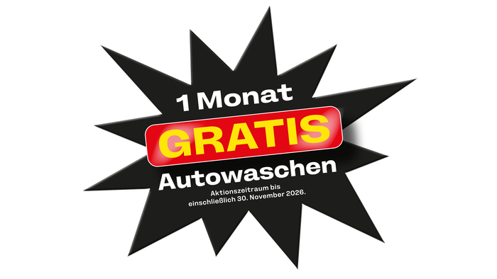 1 Monat gratis Autowaschen