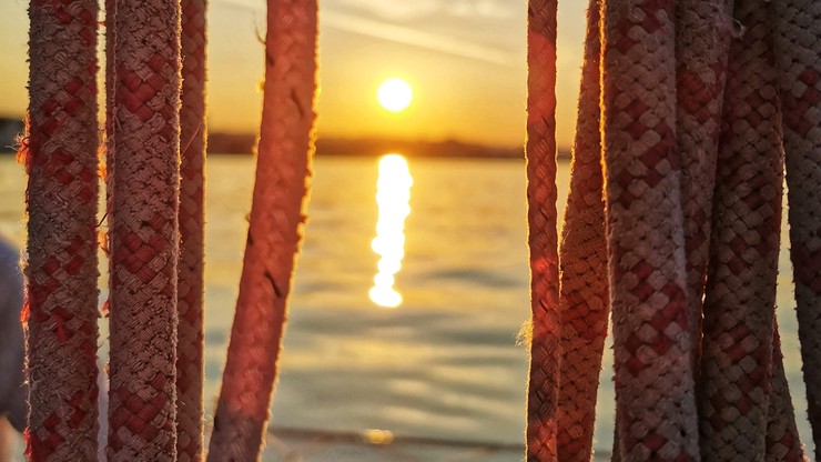 Sonnenuntergang, See