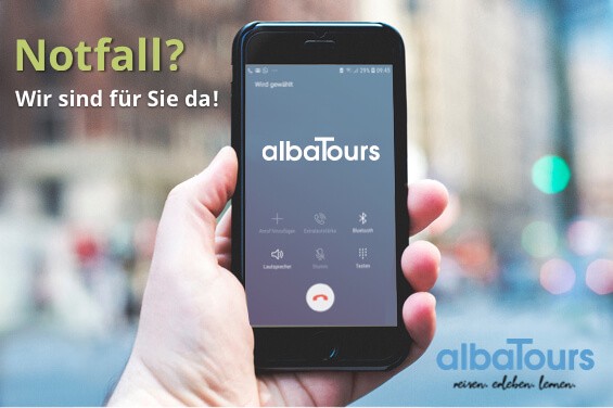 albaTours ist telefonisch erreichbar