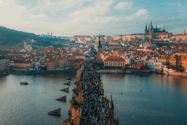 Klassenfahrt Prag Karlsbrücke