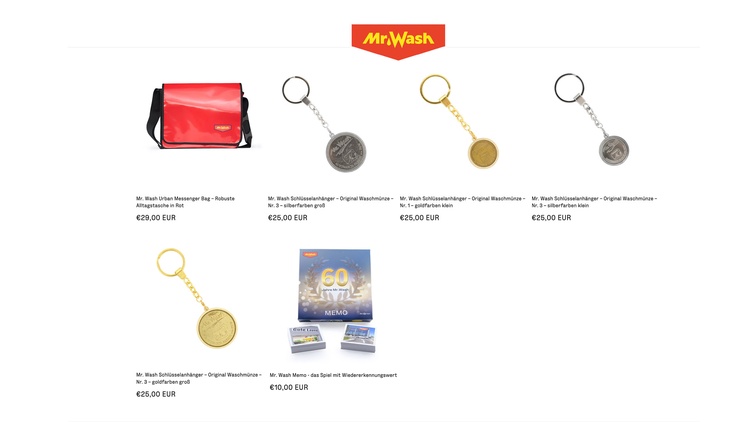 Mr. Wash Webshop