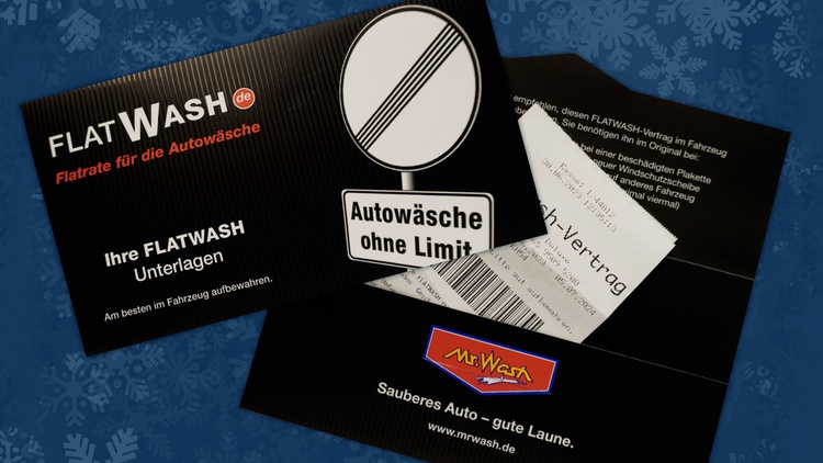 FLATWASH-Gutschein bei Mr. Wash