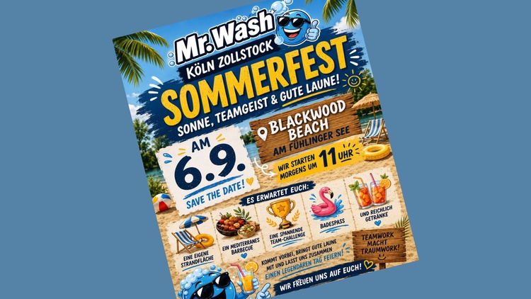 Mr. Wash beim Team-Event