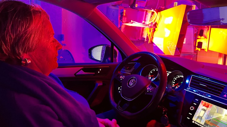 Senioren in der Trockner bei Mr. Wash