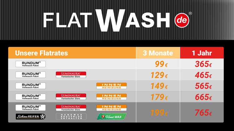 Preise Flatwash