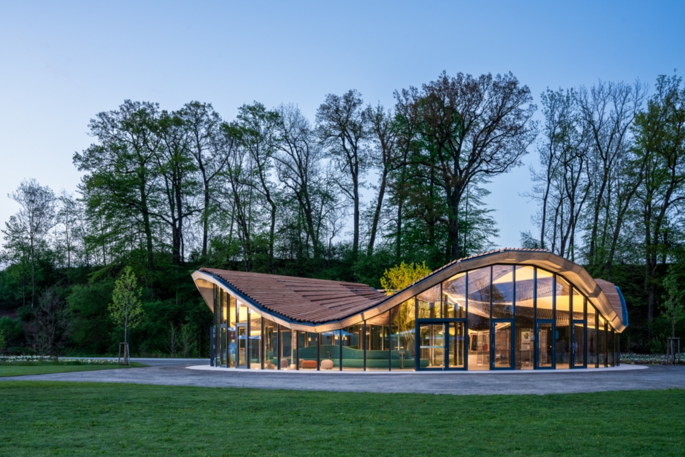 Hybrid-Flachs Pavillon