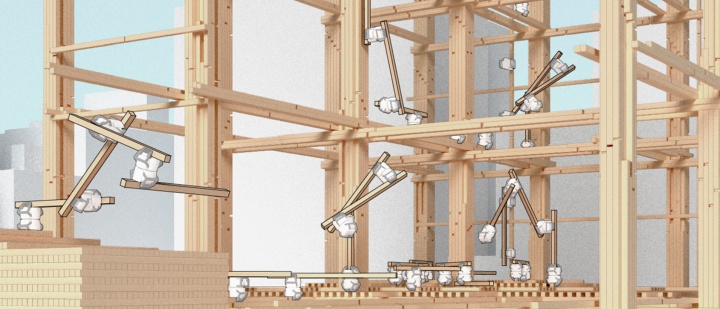 Wood Building Systems for Distributed Robotics 