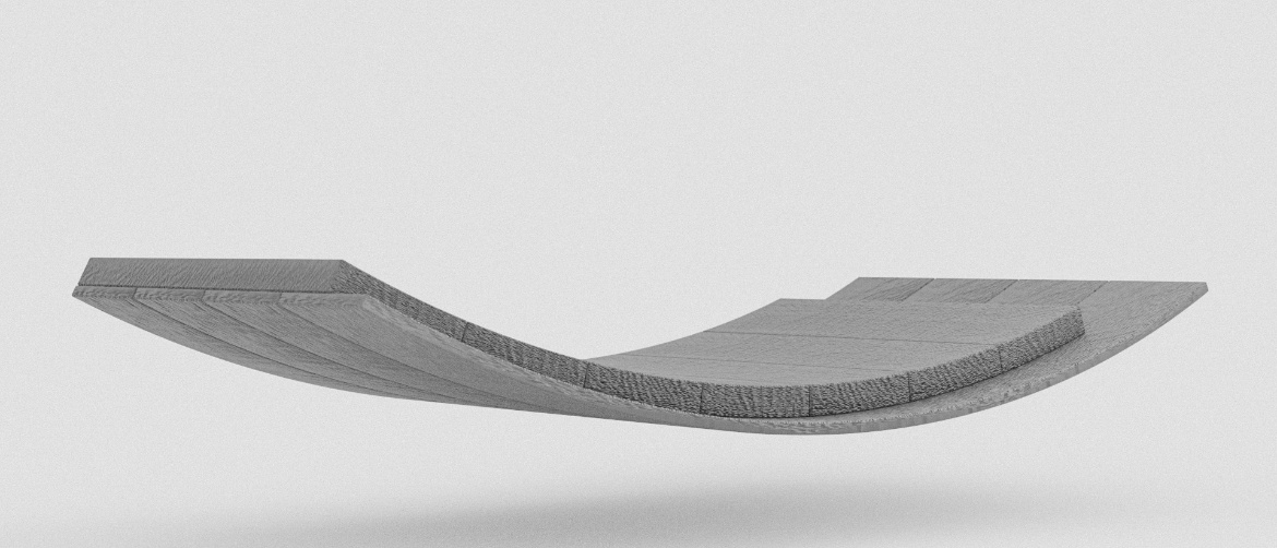 Application Method of Curved Wood Components