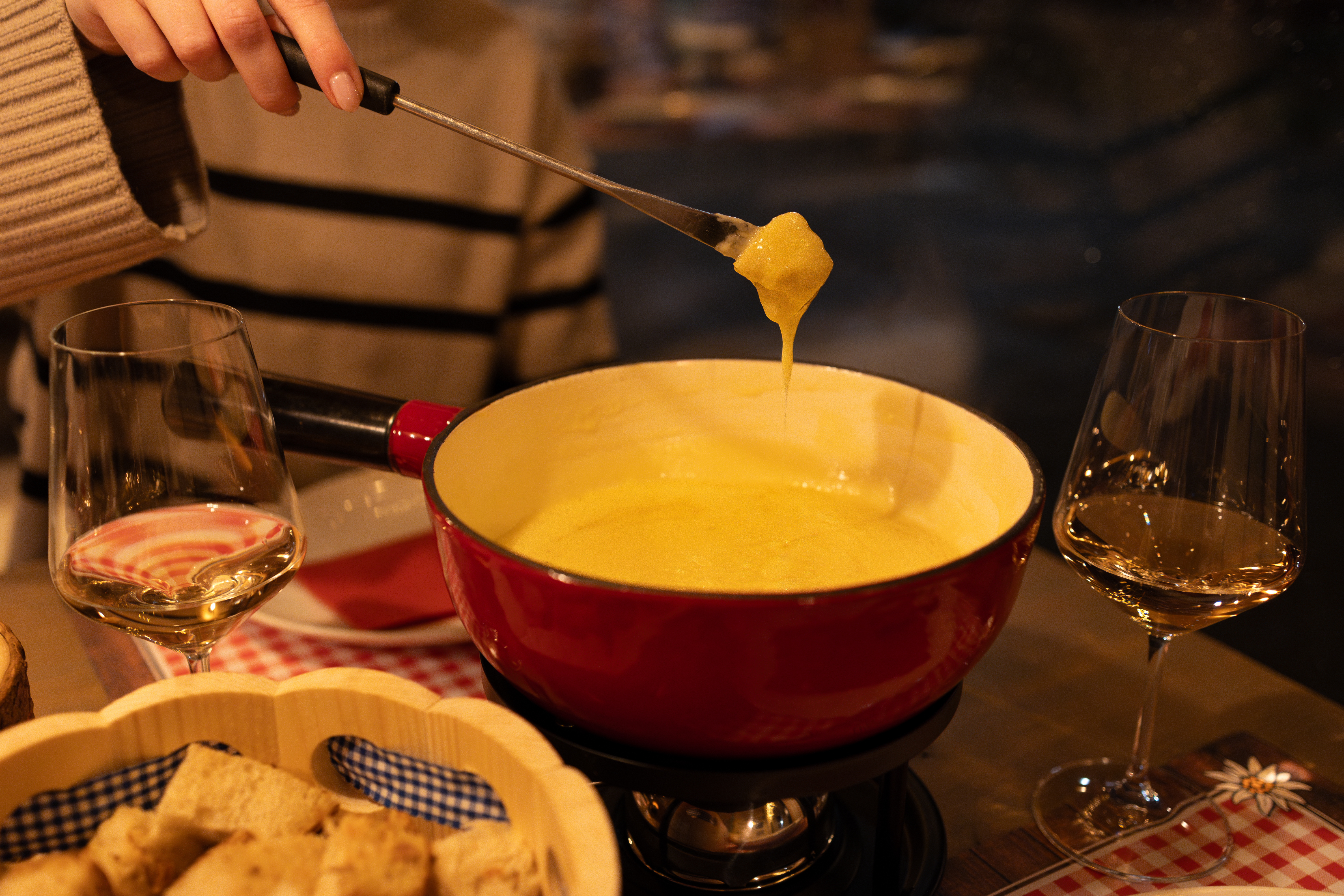 Fondue Alp Hütte von Außen
