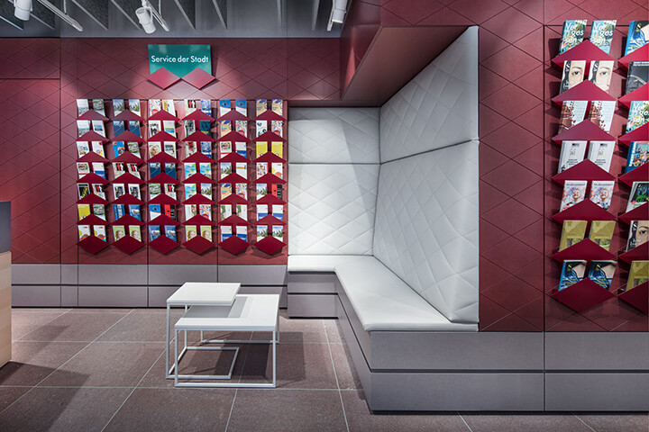 Showroom, Bürgerberatung, rot