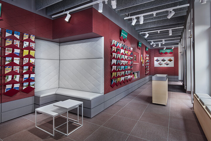 Showroom, Bürgerberatung, rot