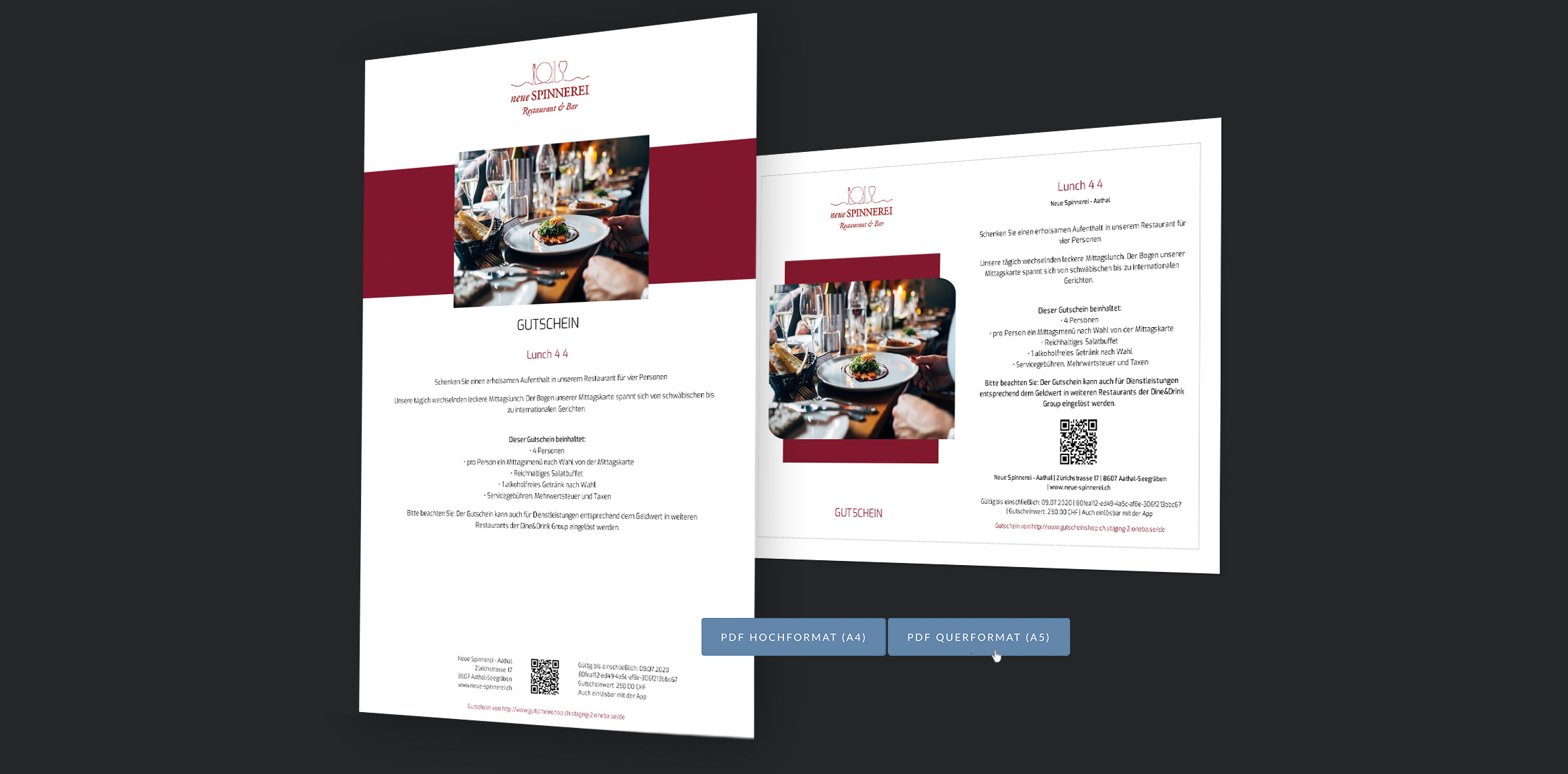 gutscheinshop, gutschein export, individuell