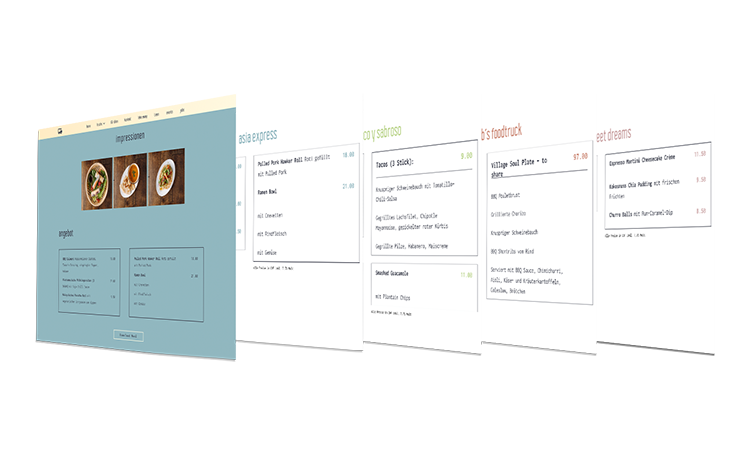 Foodtruck Village Menü