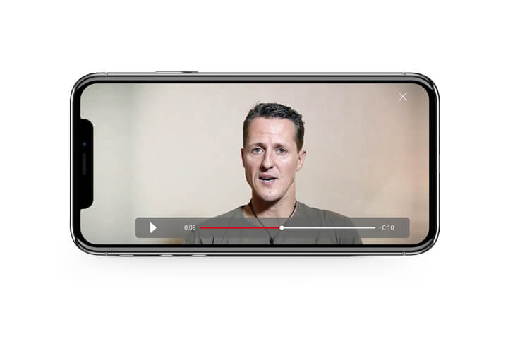 Videos, HTML5 Webapp, iOS, Android, Formel 1, Michael Schumacher, Weltmeister, offizielle App, Keep Fighting