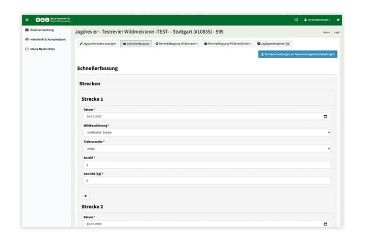 Listenerfassung